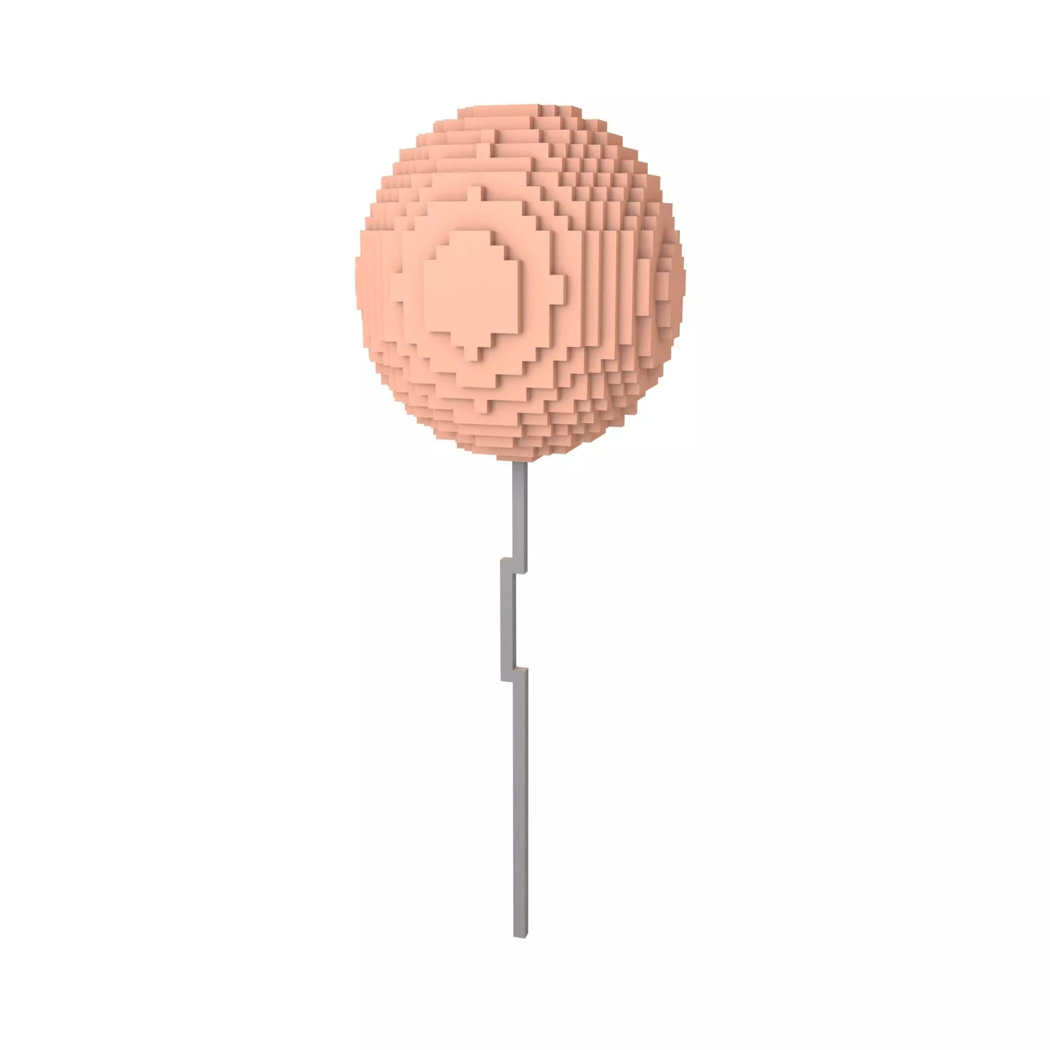Voxel Balloons V1 008 Low-poly 3D model_0