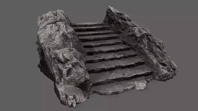 Stairs rock staircase