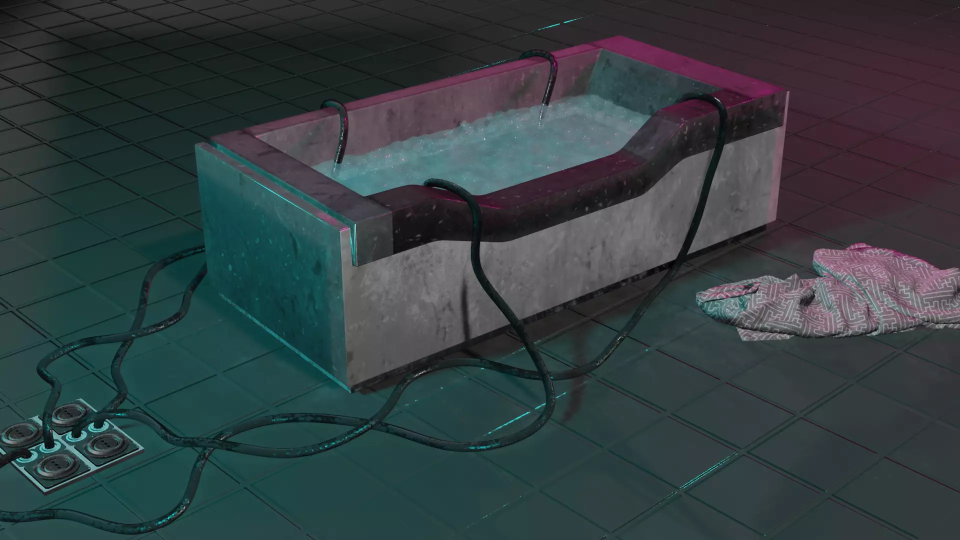 Cyberpunk Netrunner Tub 3D model