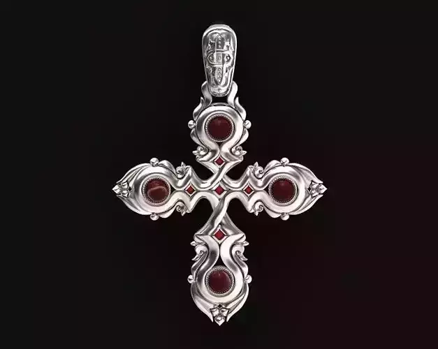 pedant cross with patterns ornament cabochon celtic style 659