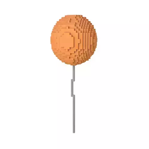 Voxel Balloons V1 011 Low-poly 3D model