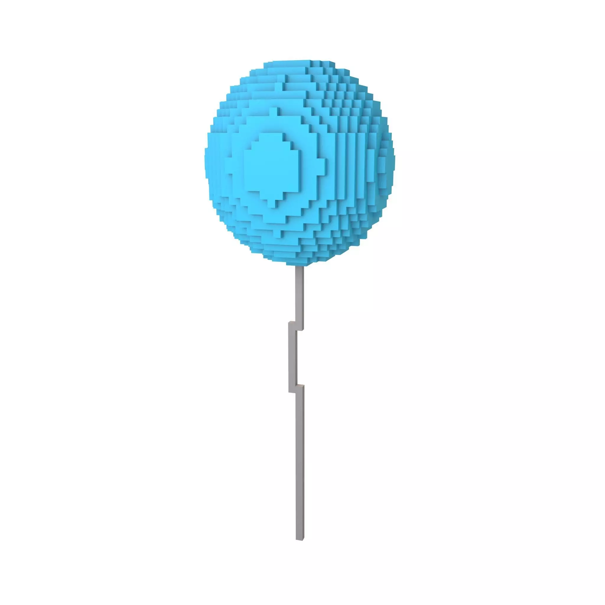 Voxel Balloons V1 012 Low-poly 3D model_0
