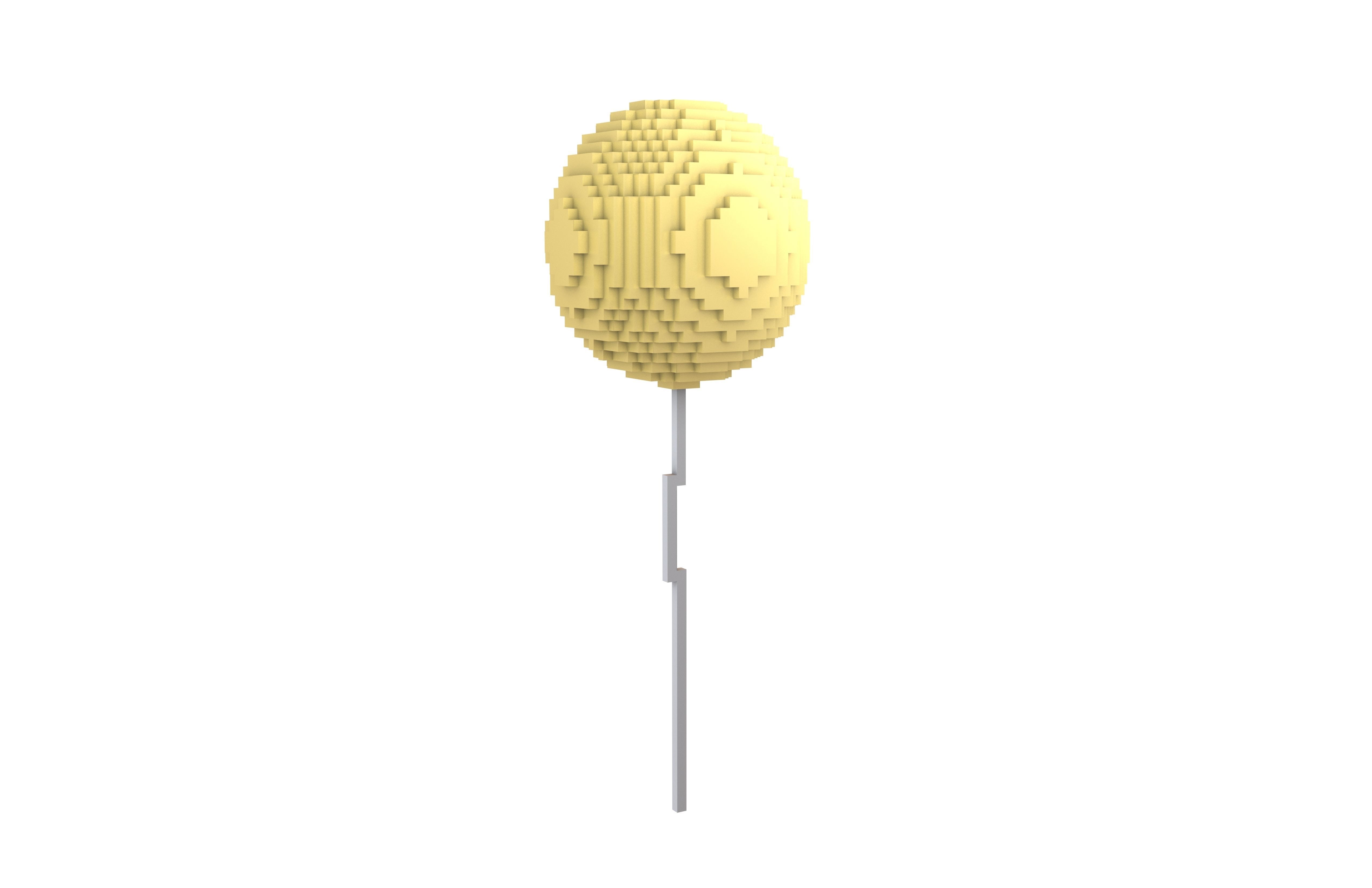 Voxel Balloons V1 015 Low-poly 3D model_1
