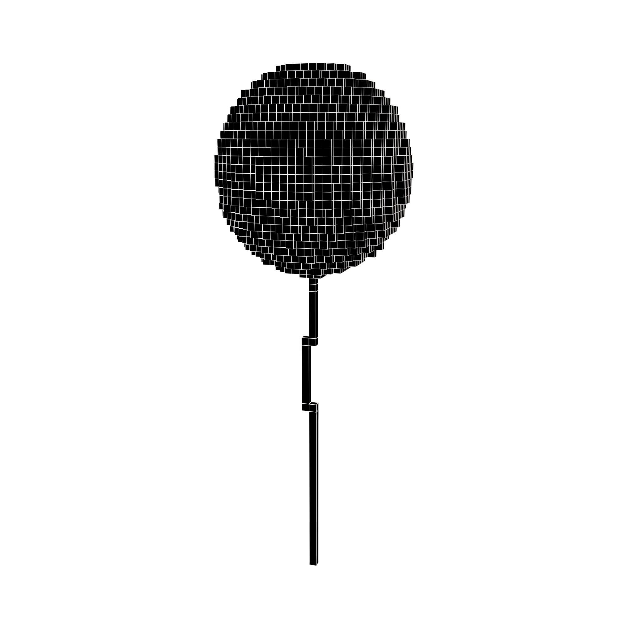 Voxel Balloons V1 015 Low-poly 3D model_4