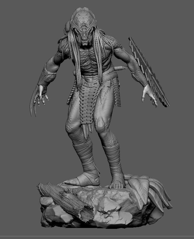 Feral Predator from PREY 3D model 3D printable | CGTrader