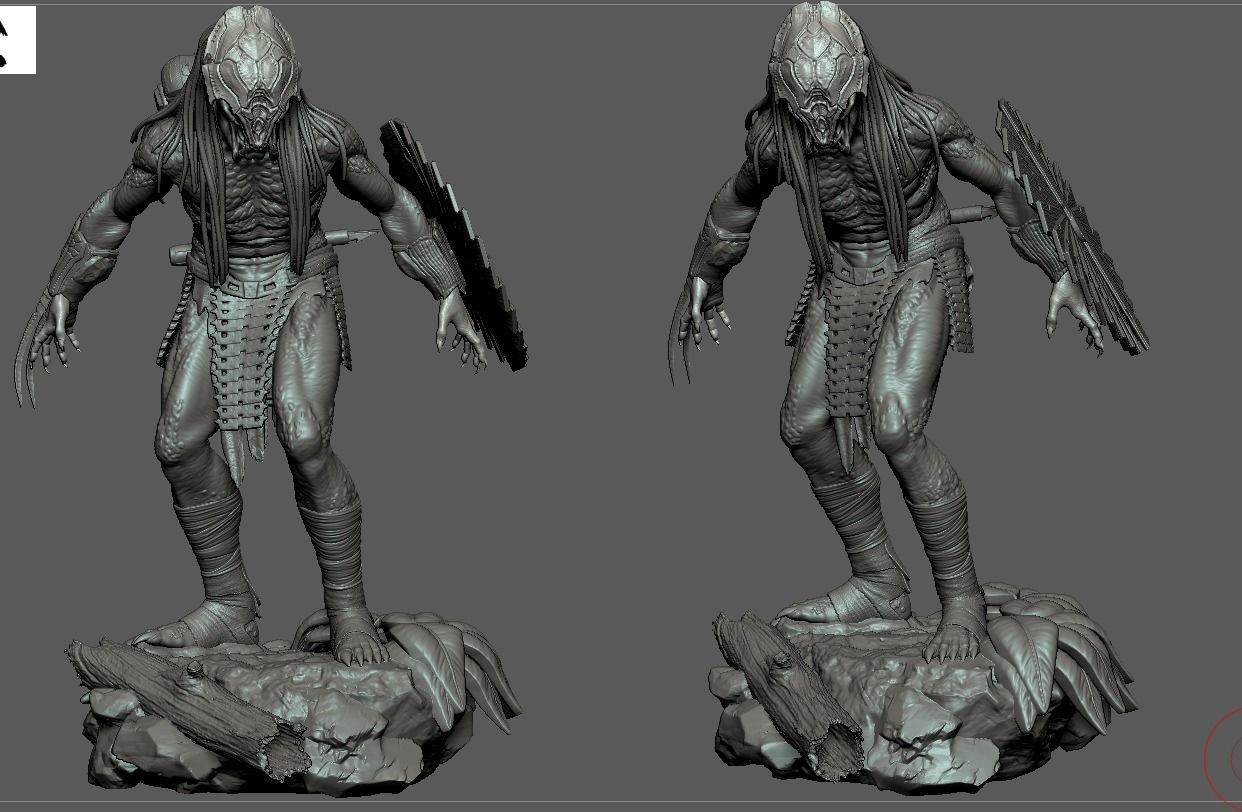 Feral Predator from PREY 3D print model_9