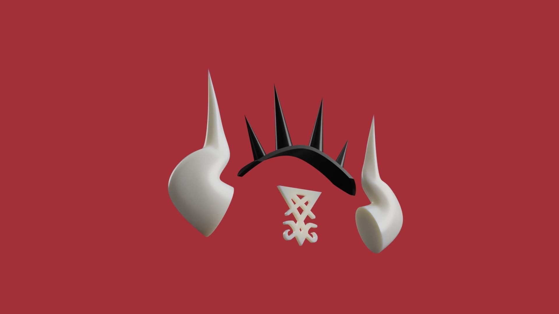 Helltaker Lucifer accessories 3D print model_5