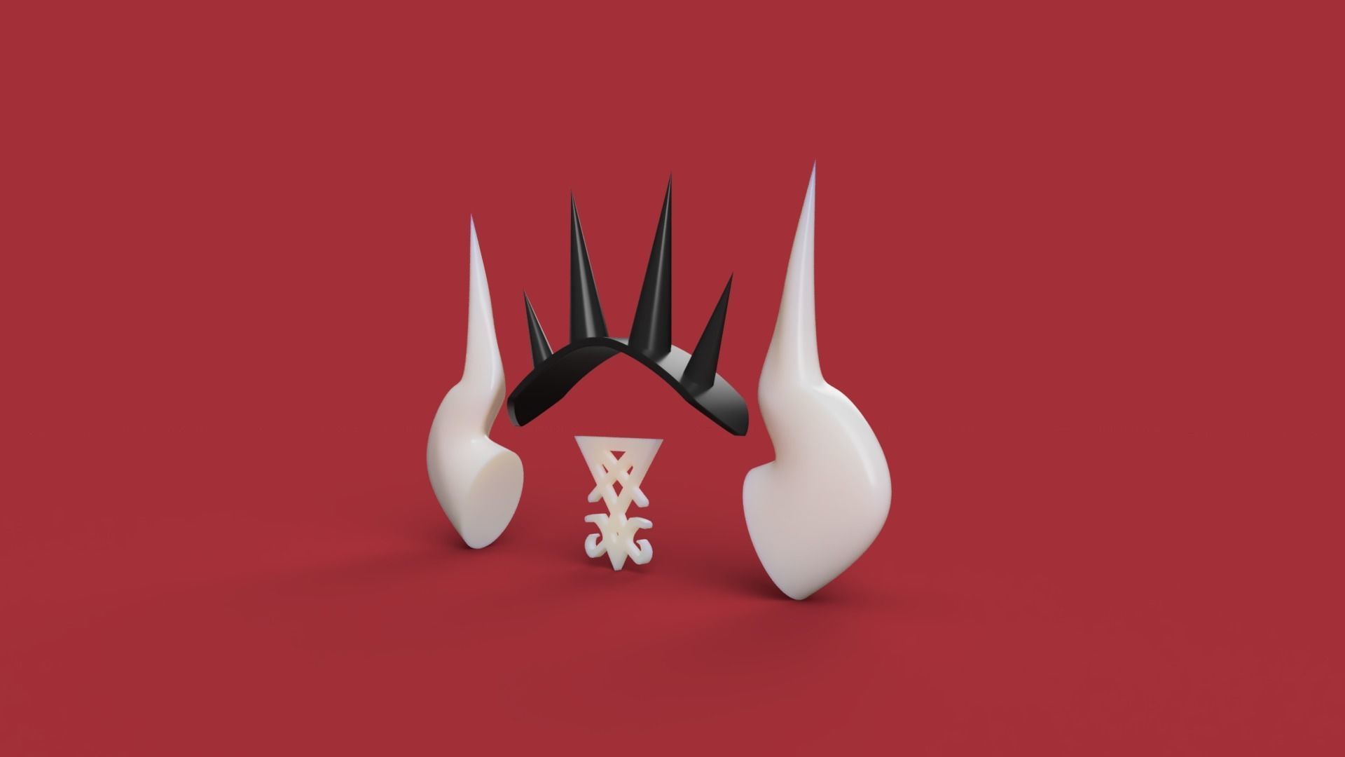 Helltaker Lucifer accessories 3D print model_7