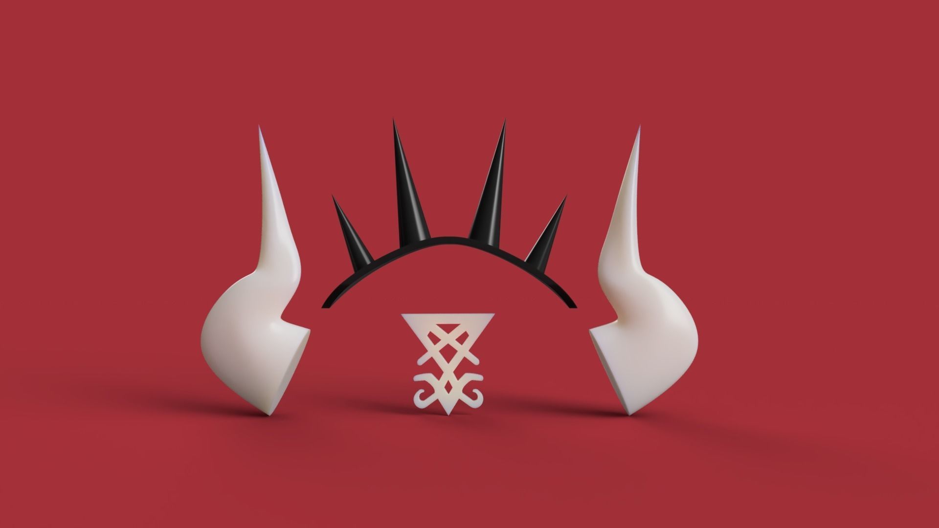 Helltaker Lucifer accessories 3D print model_6