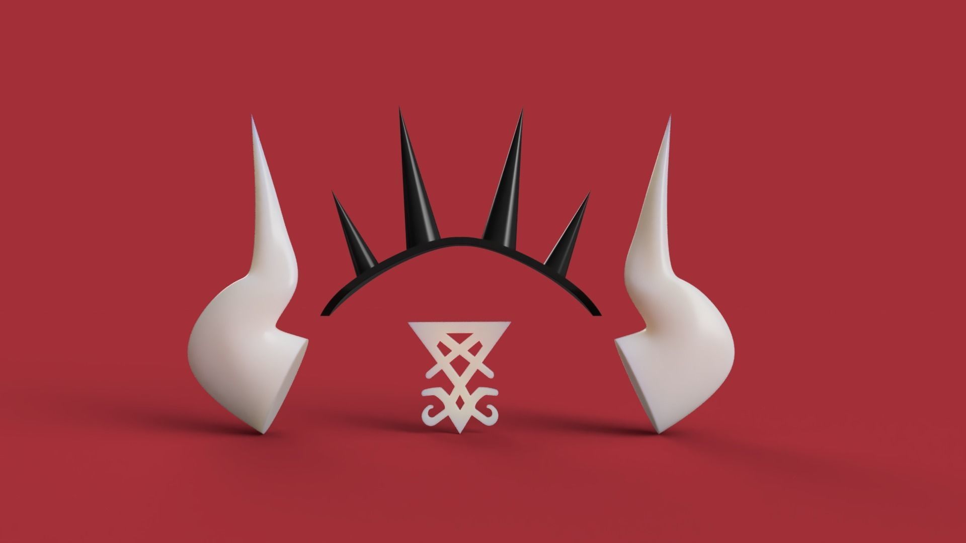 Helltaker Lucifer accessories 3D print model_2