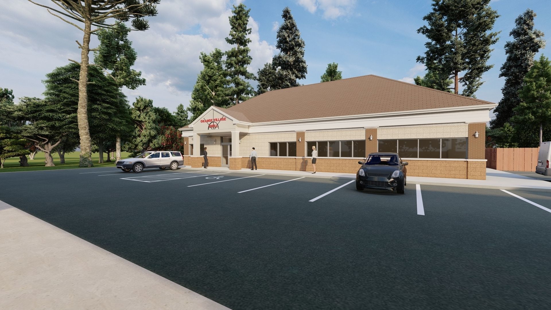 Small Shell Gas Station 3D model_1