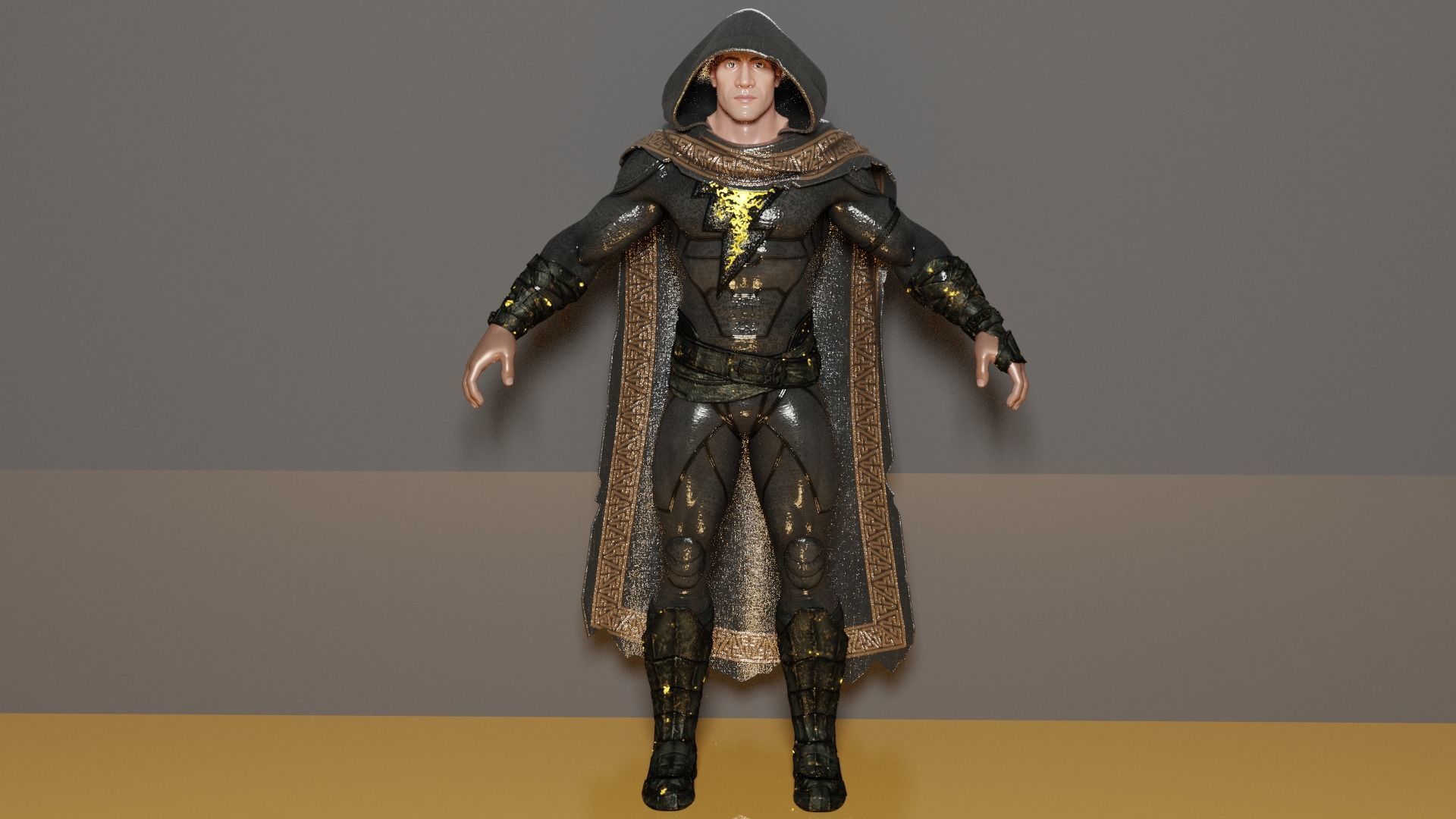 Black Adam 3D model_1