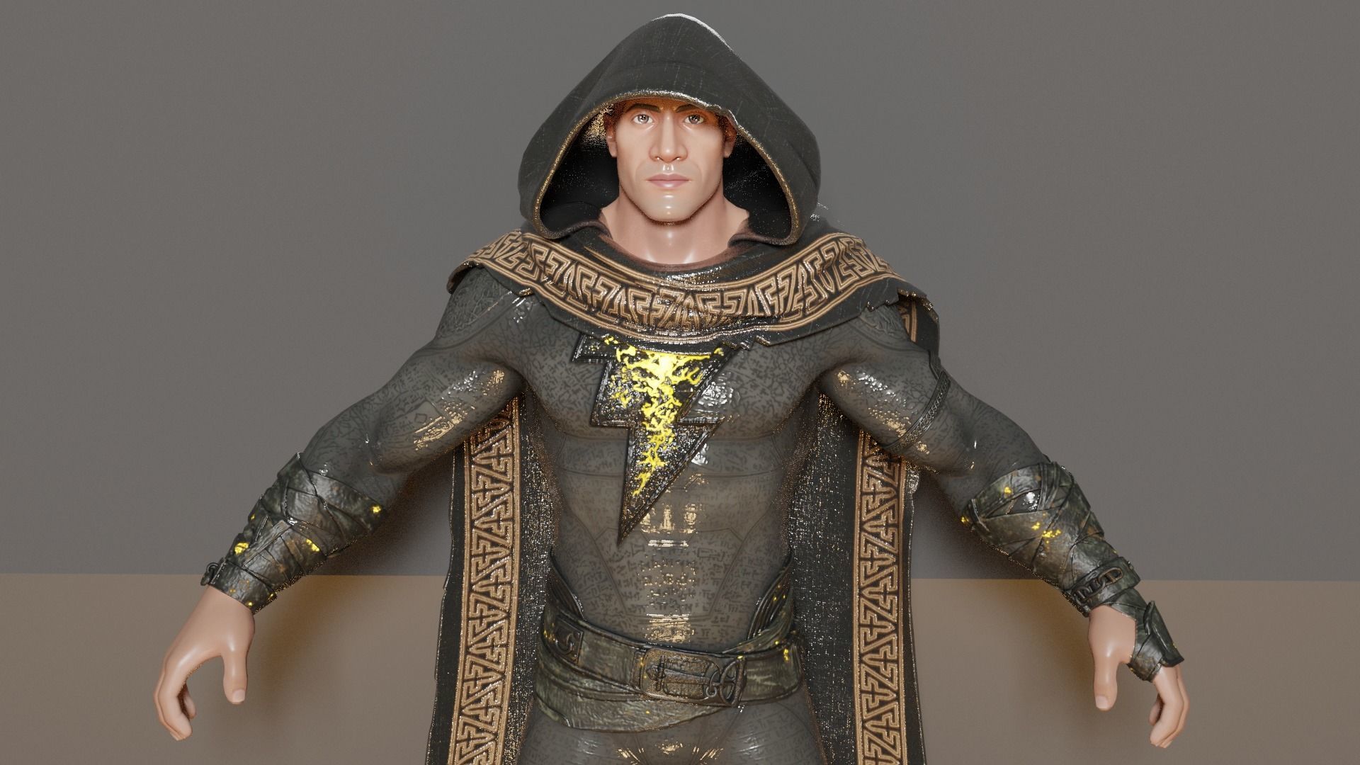 Black Adam 3D model_2