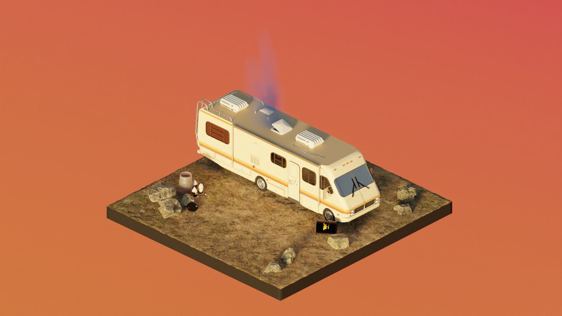 Breaking bad free 3D model rigged | CGTrader