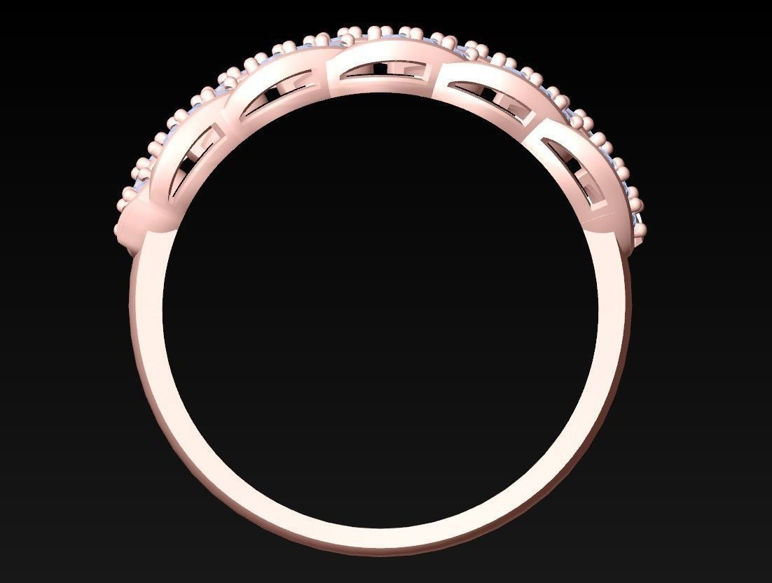Chain ring - Miami Cuban ring - Link ring - N367 3D print model_2