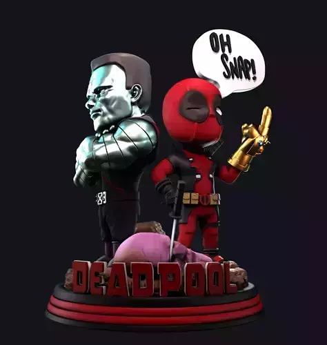 Marvel Deadpool Chibi 3D print model