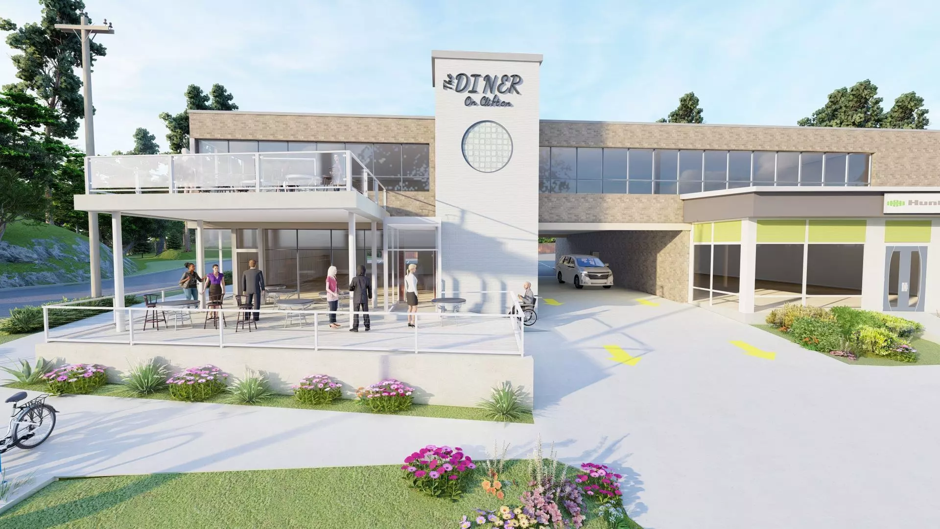 Dine Bar Restaurant 3D model_0