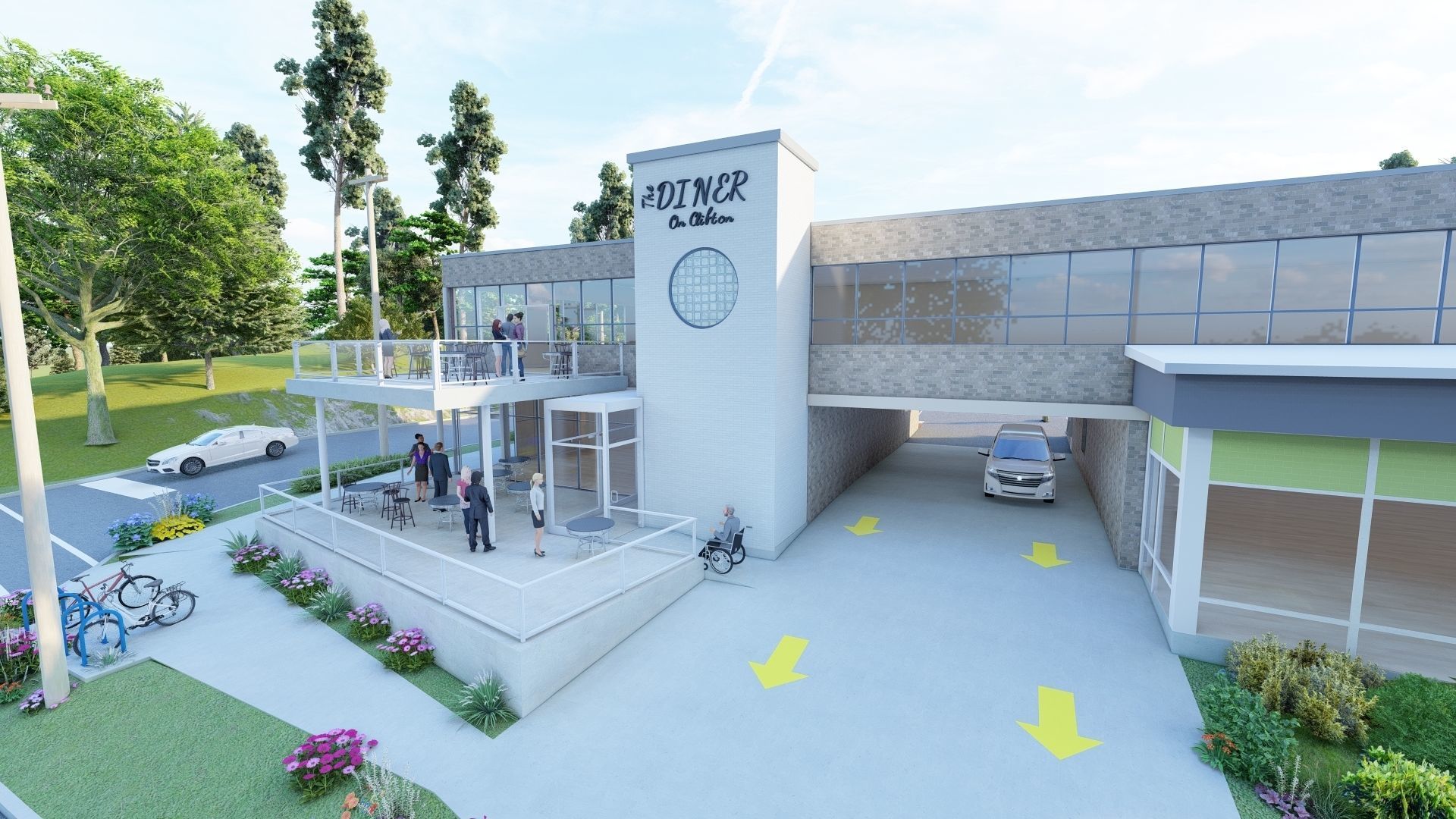 Dine Bar Restaurant 3D model_3