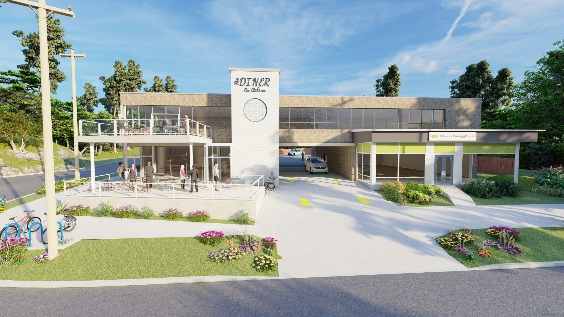 Dine Bar Restaurant 3D model_2