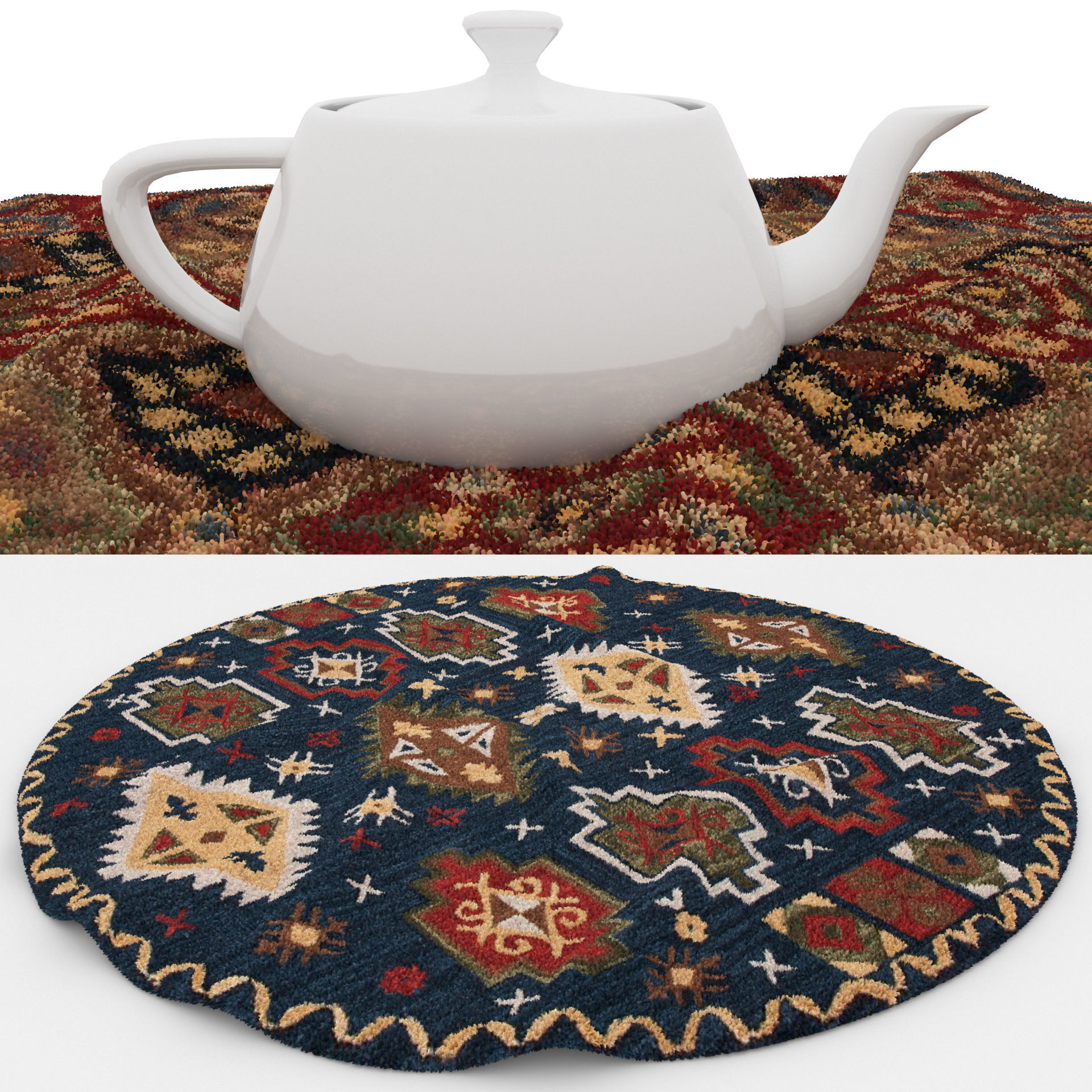 Rugs No 769 Low-poly 3D model_1