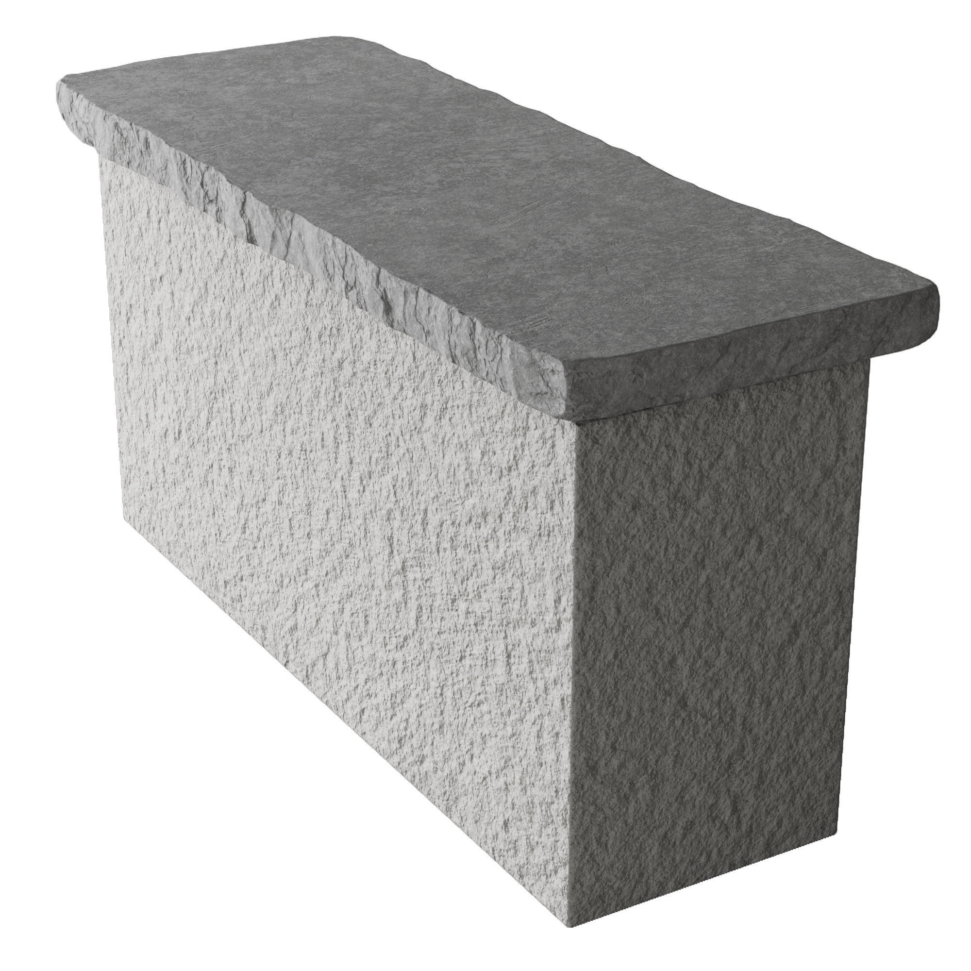Stone table island 3D model_9