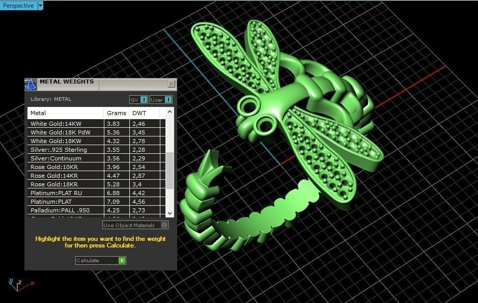 dragonfly ring adjustable size 665 3D print model_10