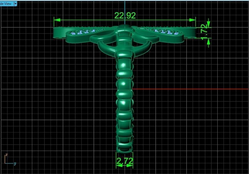 dragonfly ring adjustable size 665 3D print model_33