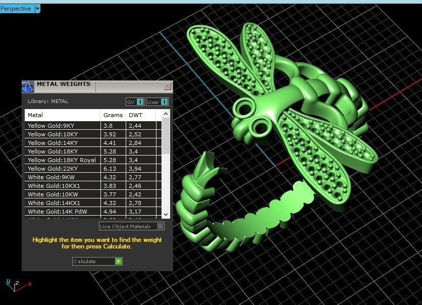 dragonfly ring adjustable size 665 3D print model_9