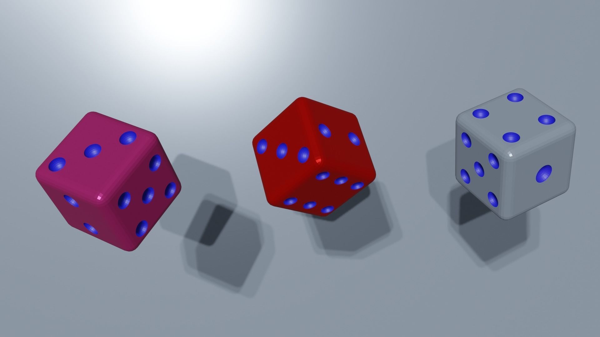 Ludo dice by zeeg 3D model_1