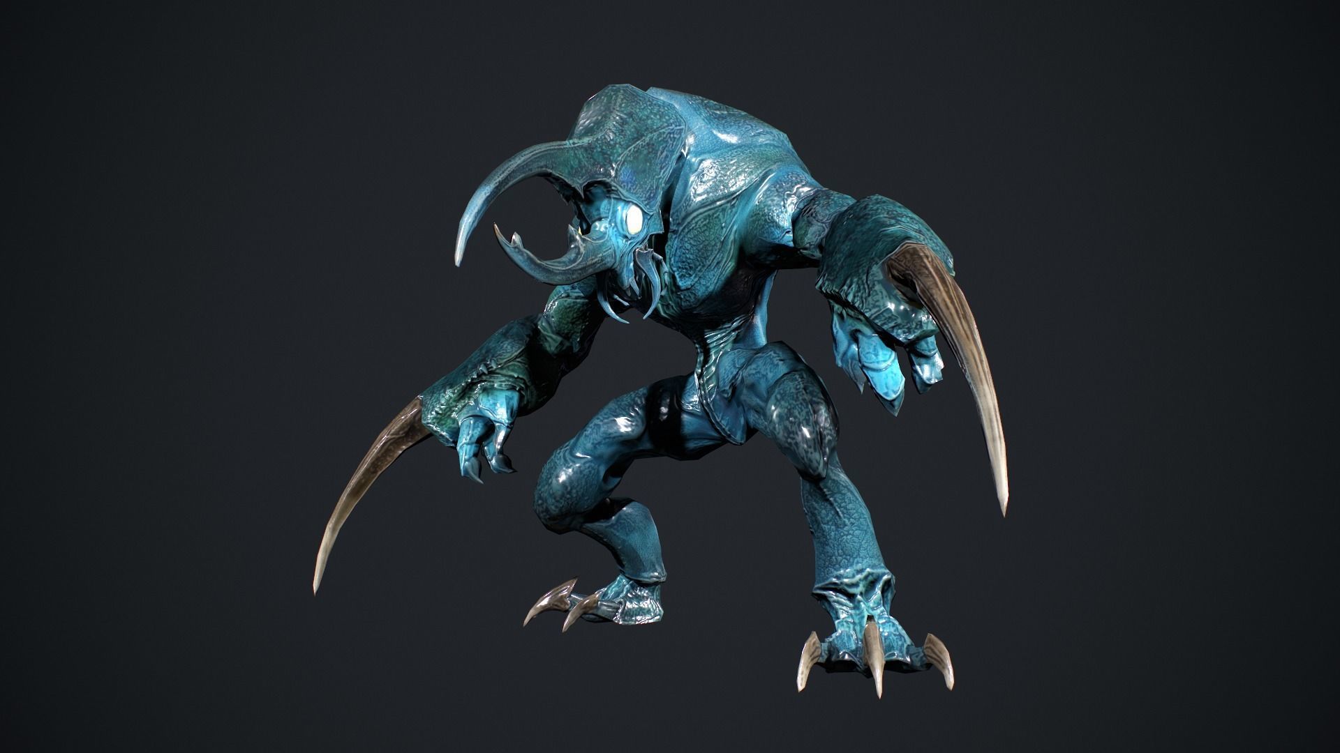 Bug Creature 3 Low-poly 3D model_13
