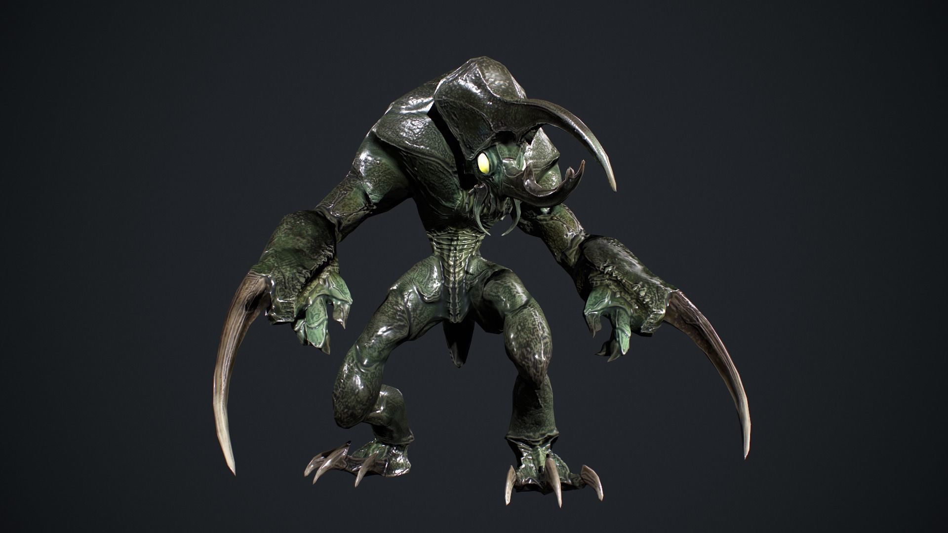 Bug Creature 3 Low-poly 3D model_18