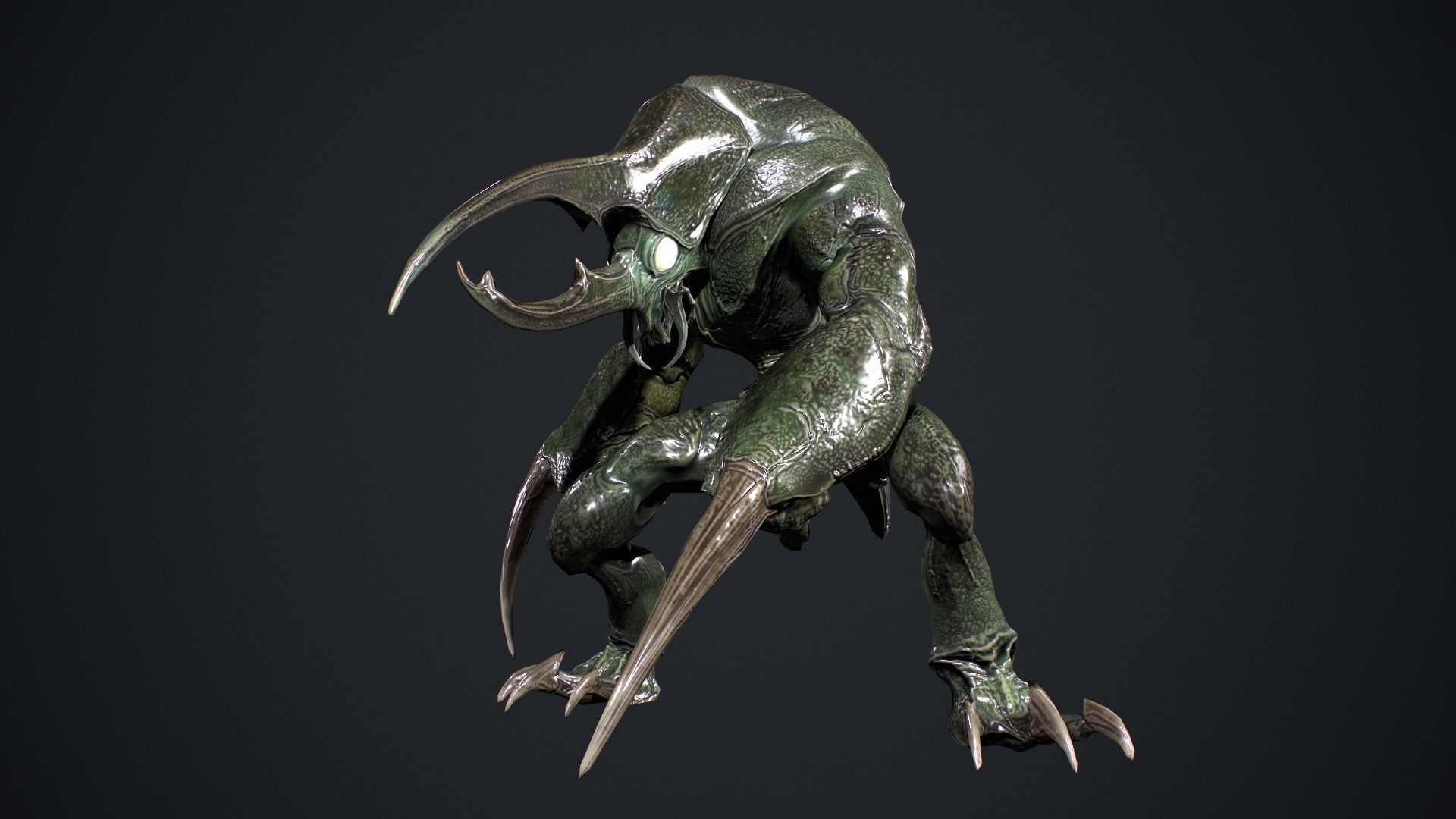Bug Creature 3 Low-poly 3D model_12