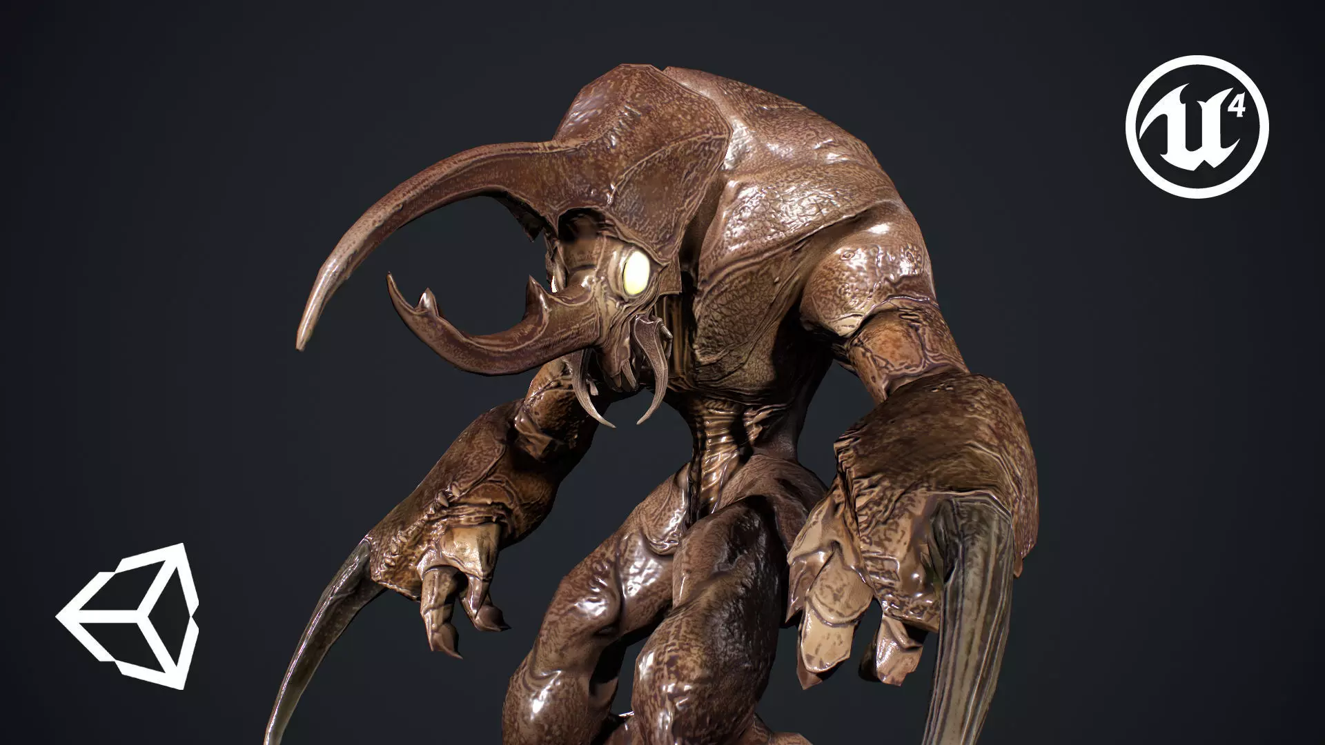 Bug Creature 3 Low-poly 3D model_0