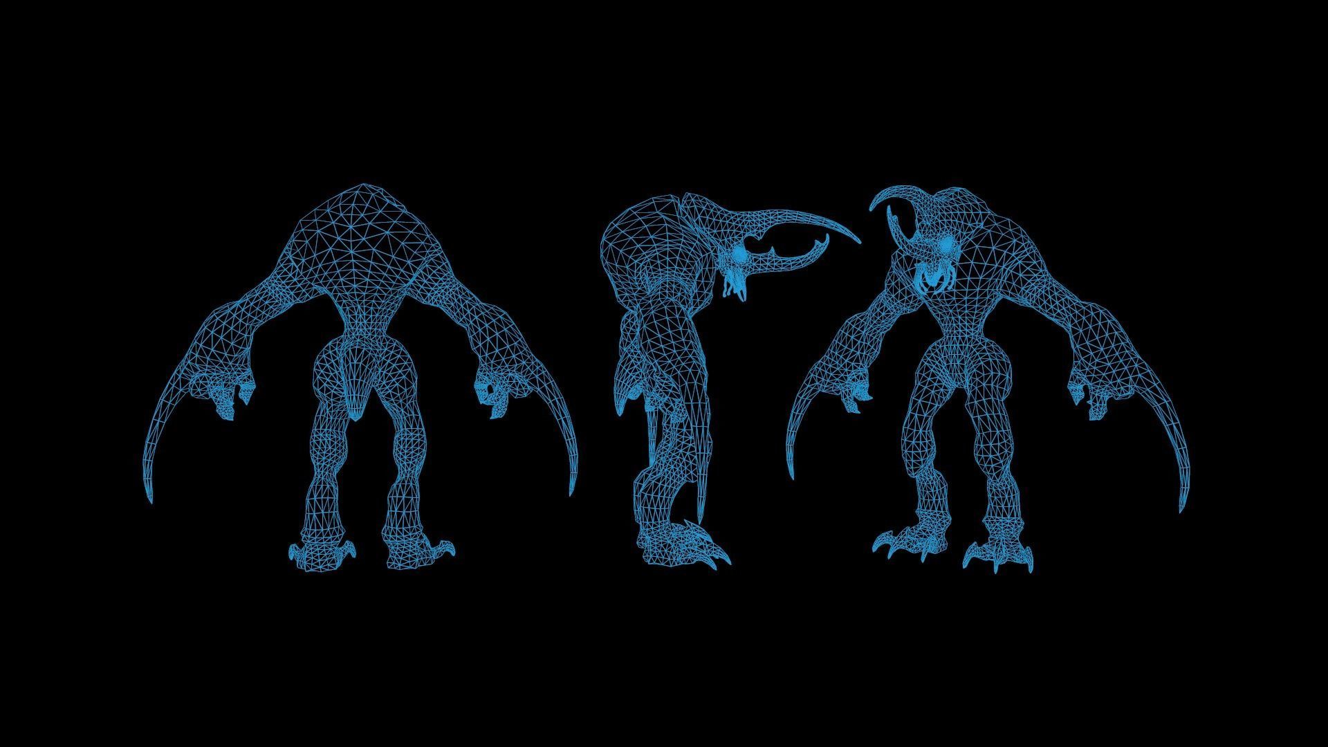 Bug Creature 3 Low-poly 3D model_10