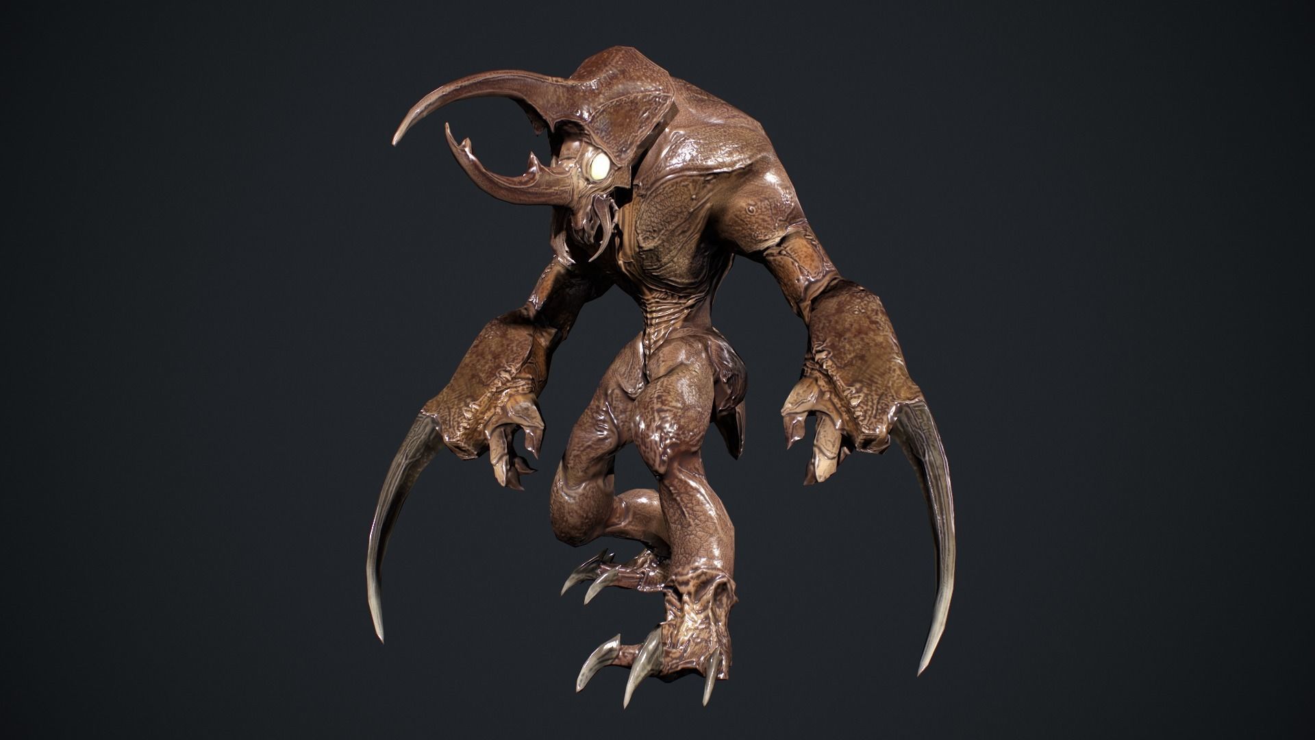 Bug Creature 3 Low-poly 3D model_17