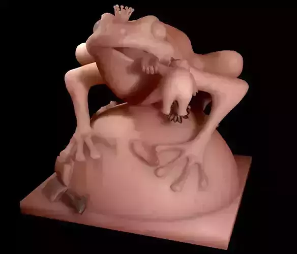 The Frogking frog 3D print model