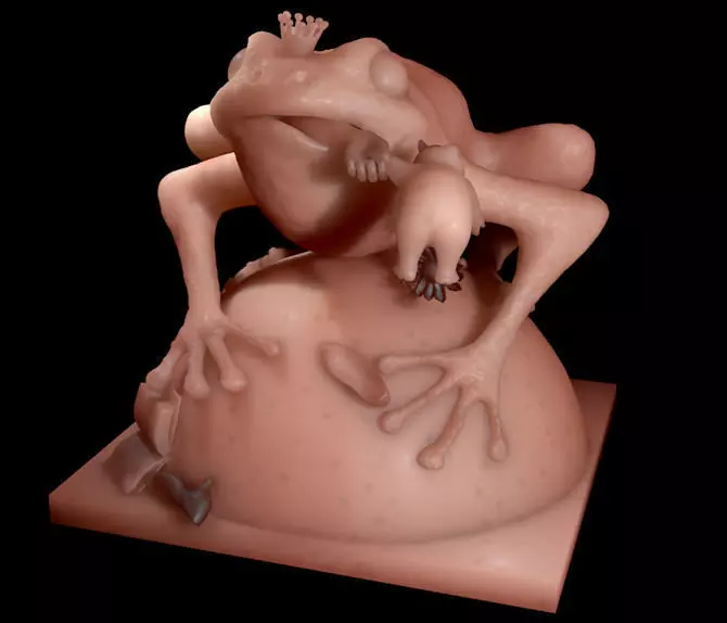 The Frogking frog 3D print model_0