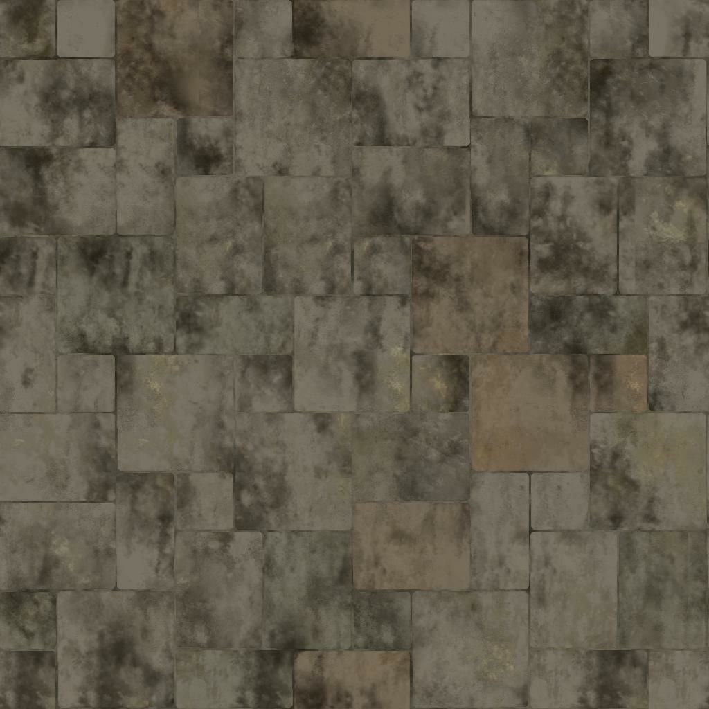 Large Brick Corner Apartment Building 3D model_54