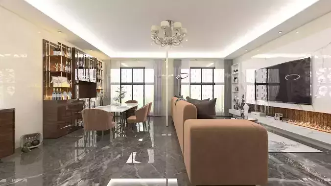 Living room 3D model