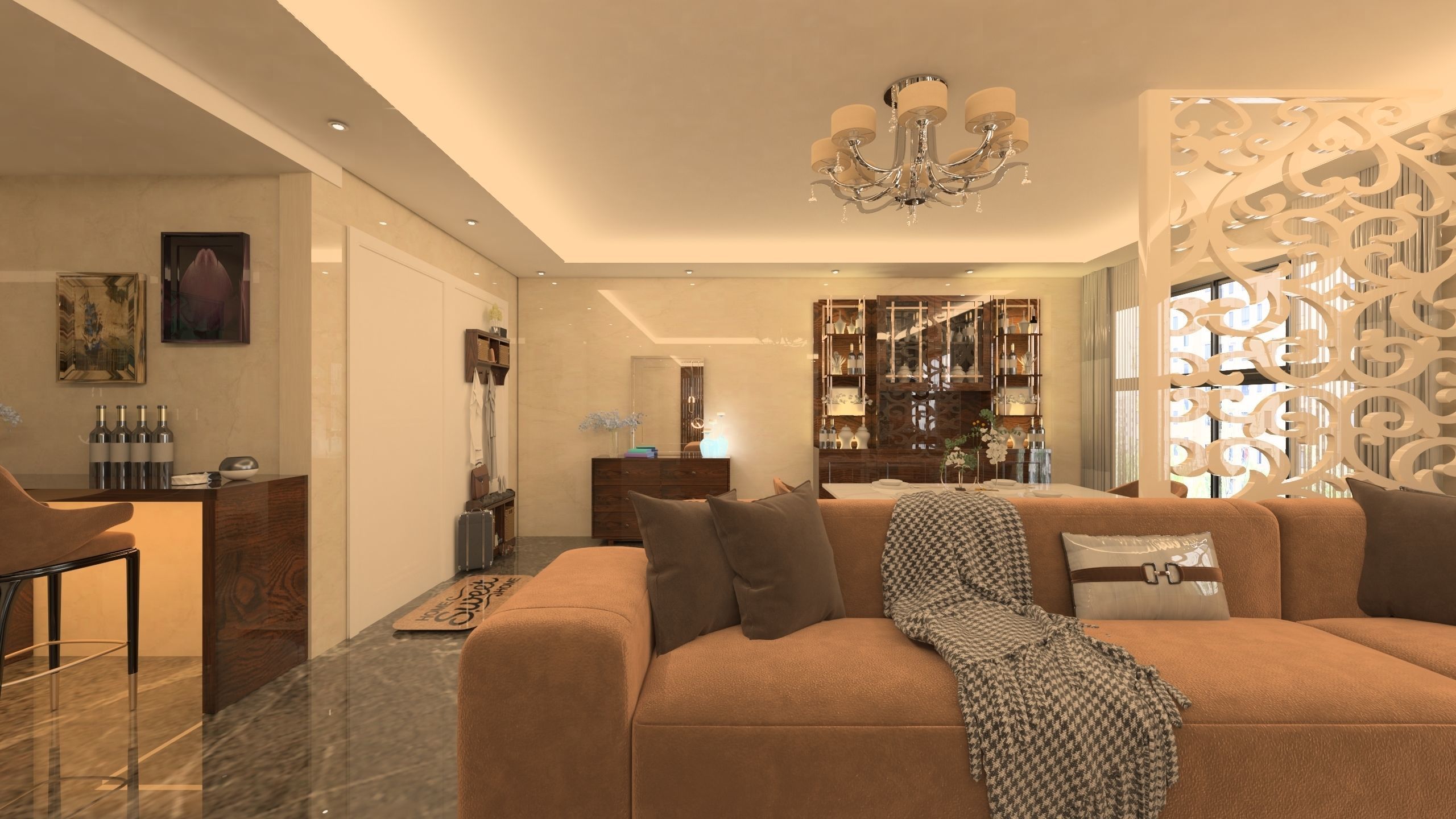 Living room 3D model_3