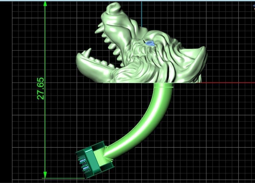 mens set ring wolf and cufflinks with stones  3D Model Collection_37