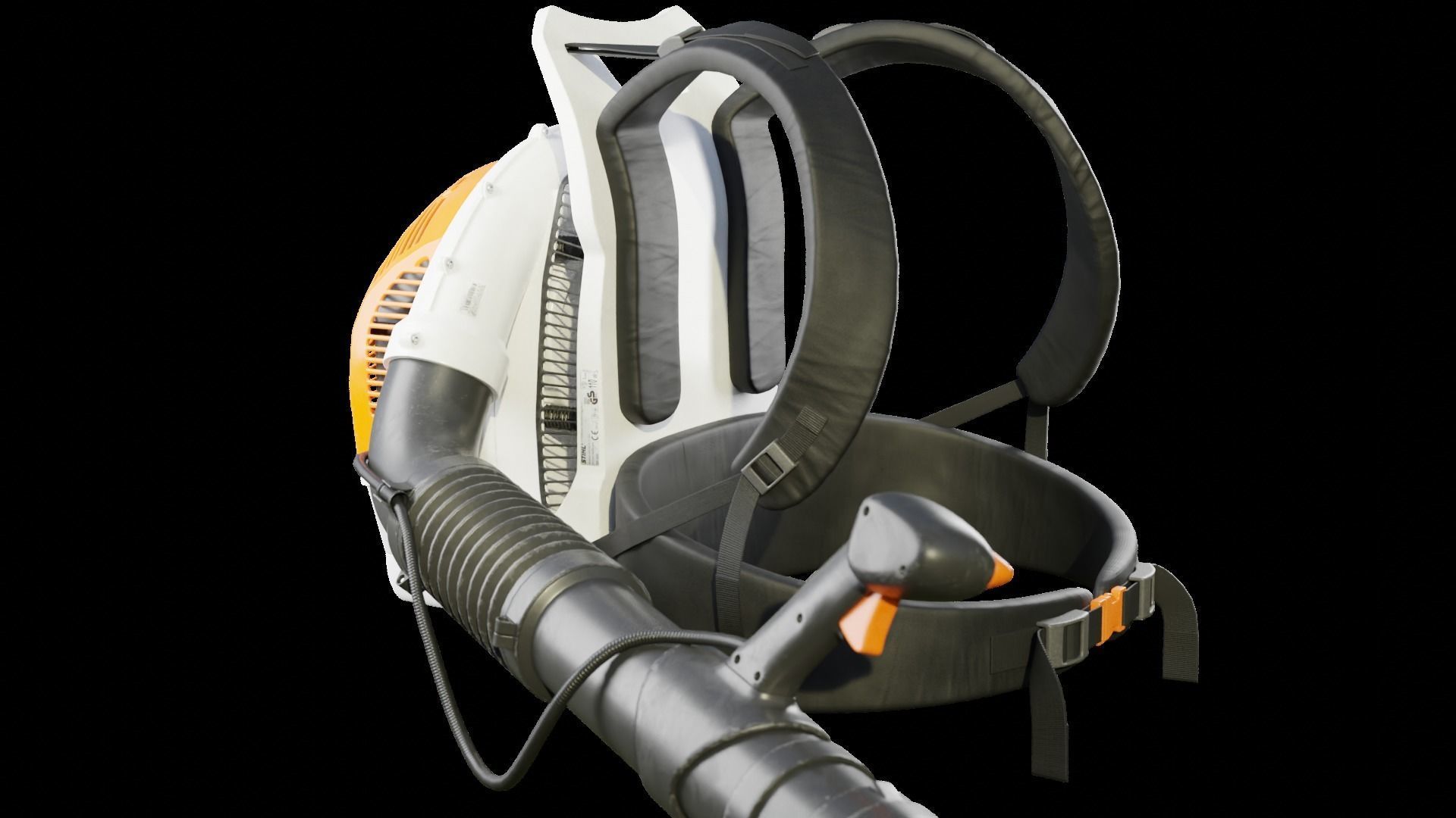 Stihl BR600 Backpack Blower 3D model_1