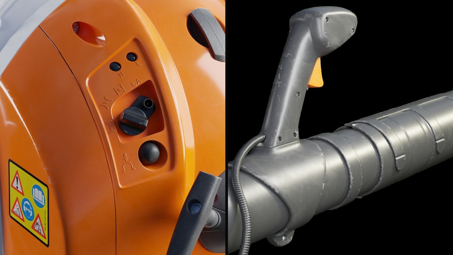 Stihl BR600 Backpack Blower 3D model_3