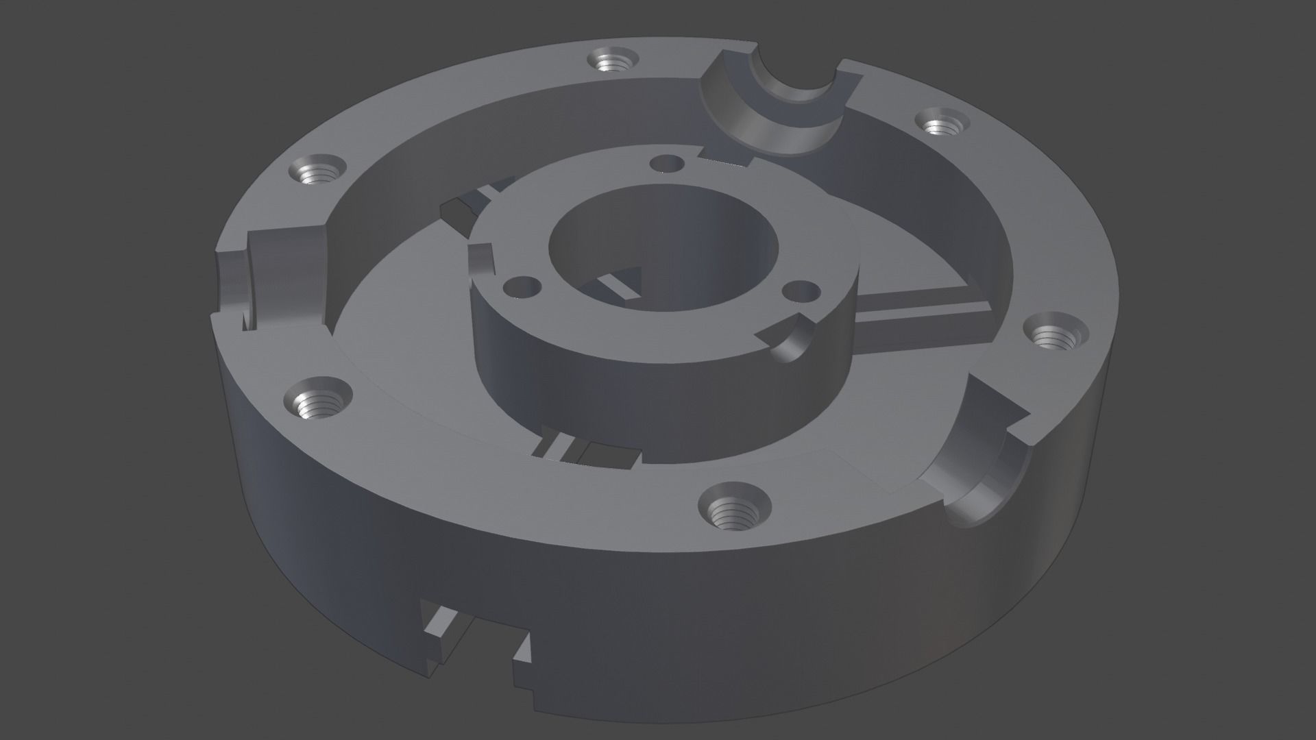 Three jaw chuck Free 3D print model_7