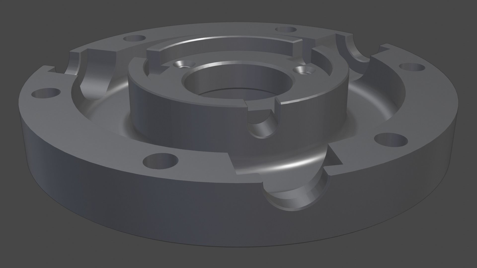Three jaw chuck Free 3D print model_17
