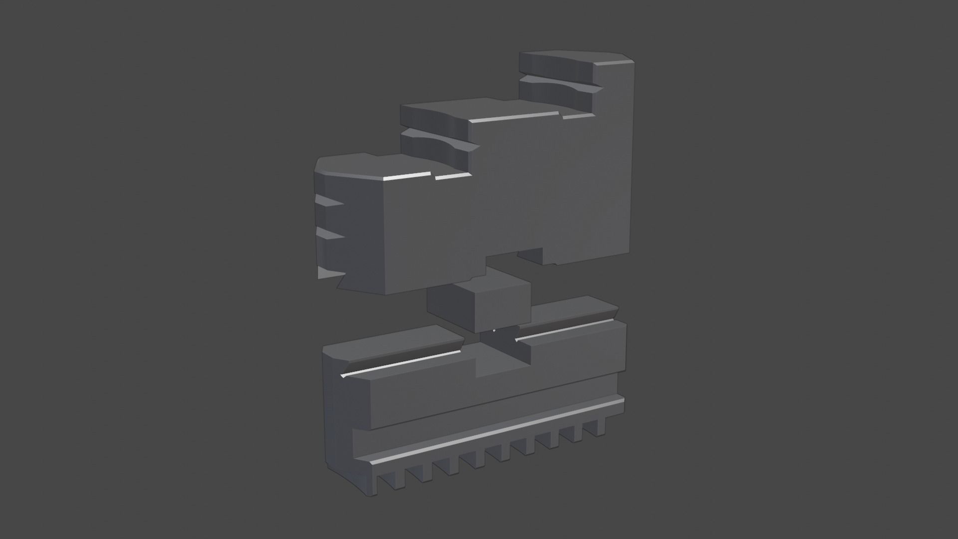 Three jaw chuck Free 3D print model_9