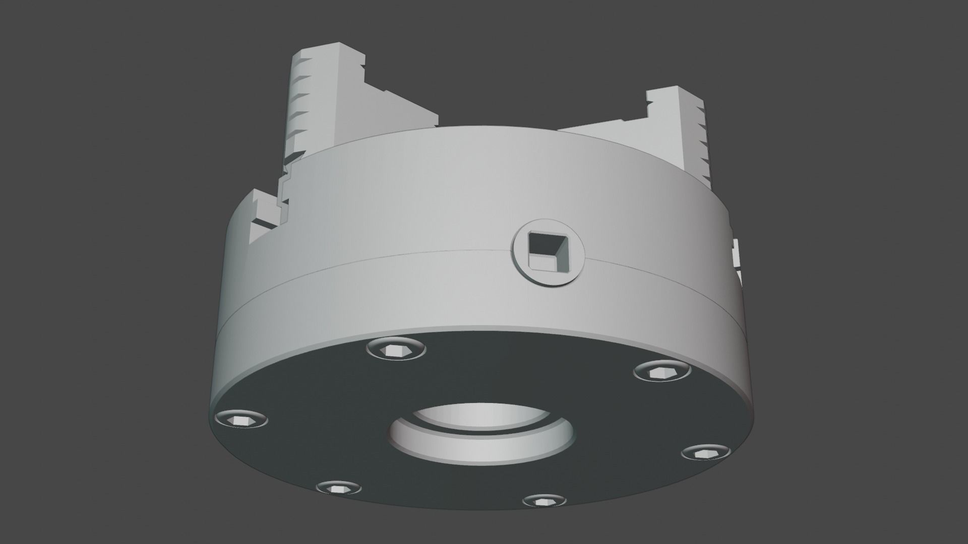 Three jaw chuck Free 3D print model_14