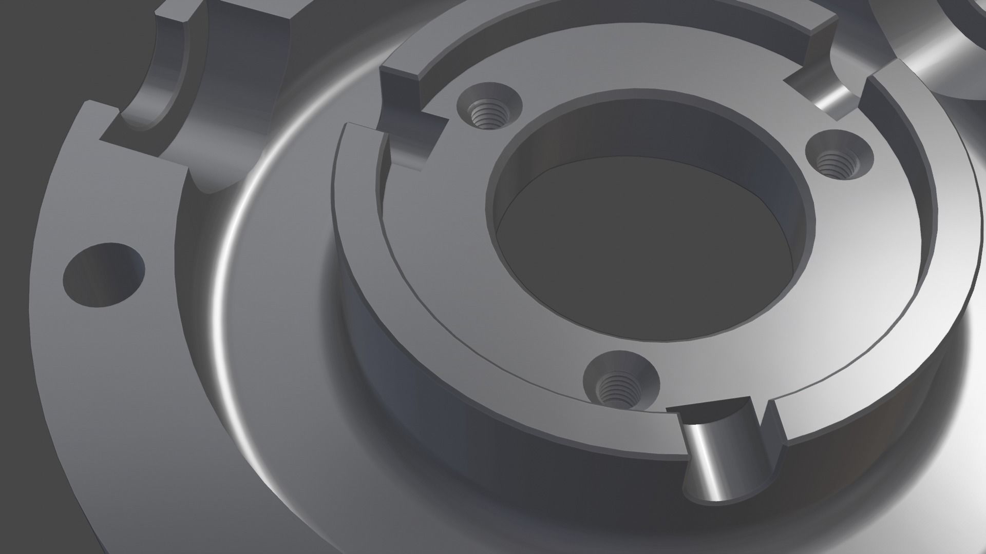 Three jaw chuck Free 3D print model_18