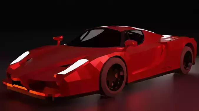 Ferrari Enzo Low Poly Model