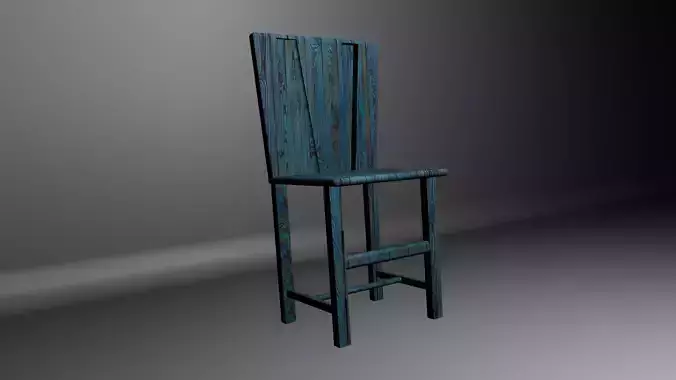 wood chair 3D model